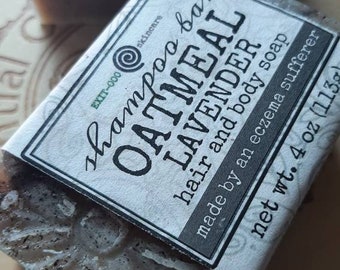 SBar: SHAMPOO BAR Oatmeal Lavender