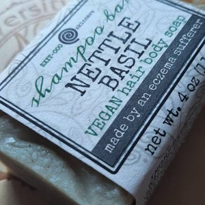 SBar: SHAMPOO BAR Vegan Nettle Basil Herbal