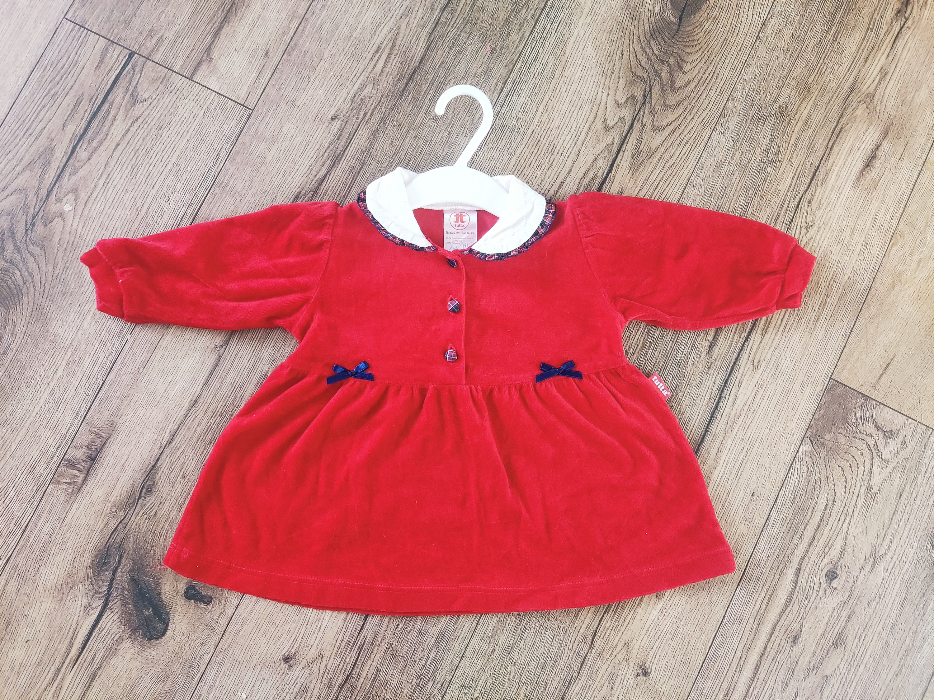 Charming Red Dress for Baby Girls Retro Style by Tutta Oy Reima Etsy