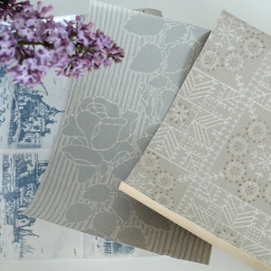Abstract vintage wallpaper A4 scraps 6 sheets of old wallpaper for scrapbooking, painting, crafting