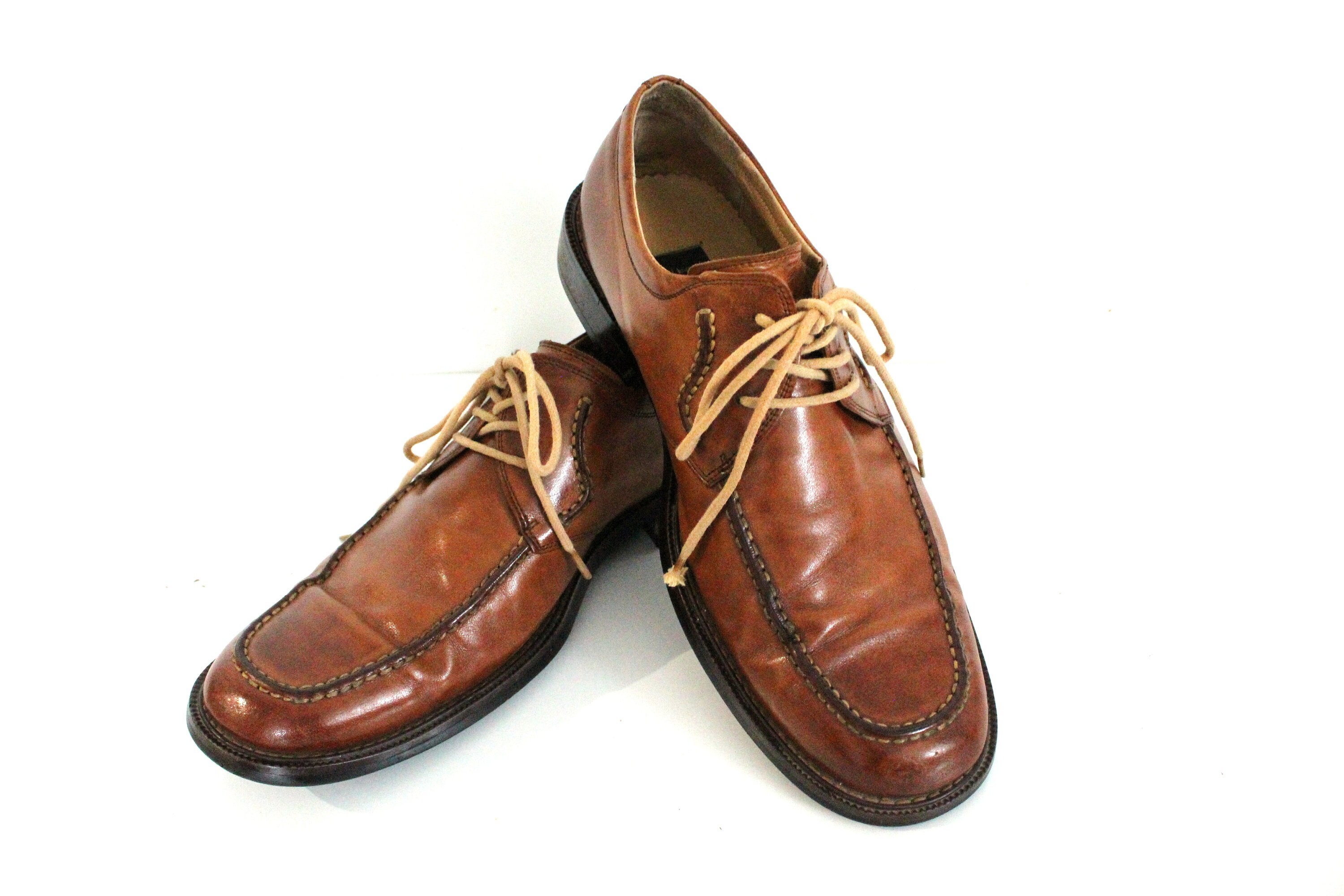 Hugo Boss Dress Shoes Men Size US 6 EU 39 Brown Leather 