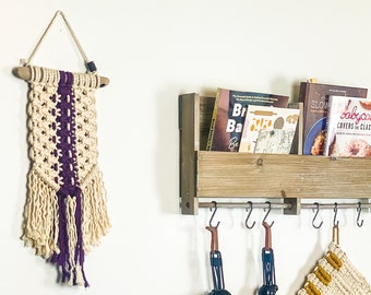 Small Two-Tone Macrame - Purple