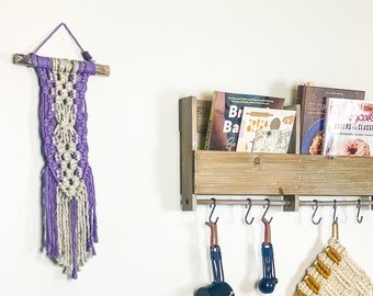 Small Macrame Wall Hanging - "Cookes & Cream"