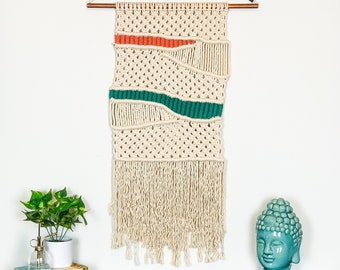 Large Macrame Wall Hanging - "Dawn"