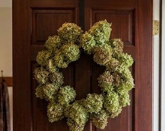 Dried Hydrangea Wreath