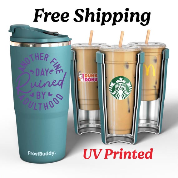 Reusable Universal Insulated Tumbler for Hot & Cold Drinks | Fits Iced  Coffee Starbucks, Dunkin', McDonald's | 32oz Stainless Steel Cup