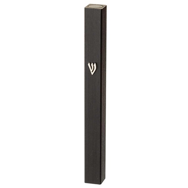Ultimate Judaica Mezuzah Cover with Modern Wavy Shin Design - 12 CM
