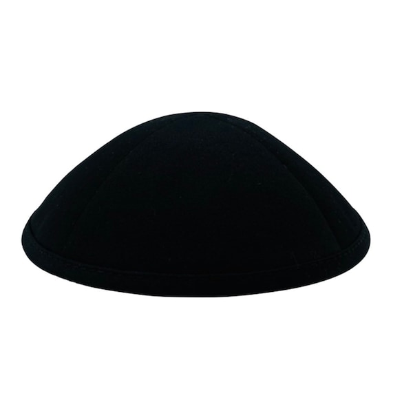 Cotton Twill Kippah - Black or White Yarmulke - Stylish Skullcap for Jewish Prayer and Holidays
