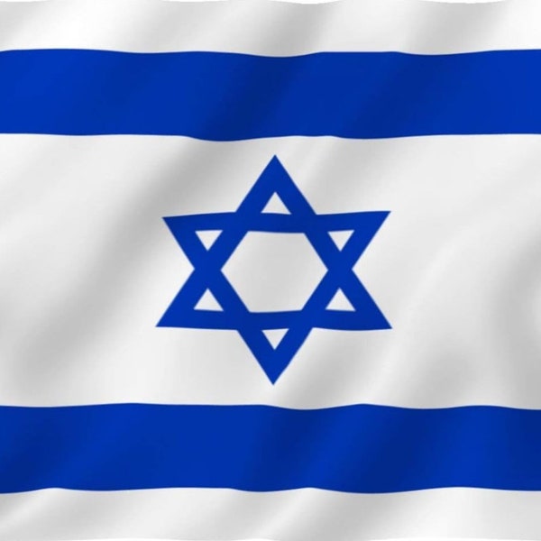 Drapeau d'Israël en polyester de 1,25 m x 1,5 m affiche votre soutien en Israël