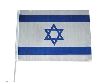 30 x 40cm Israel car flag polyester Israel flag show your support in Israel flag for car window