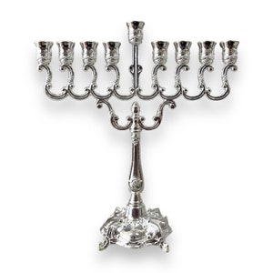 Italian Style Menorah - Available in Silver - 7” wide Perfect design for your Hannukah holiday