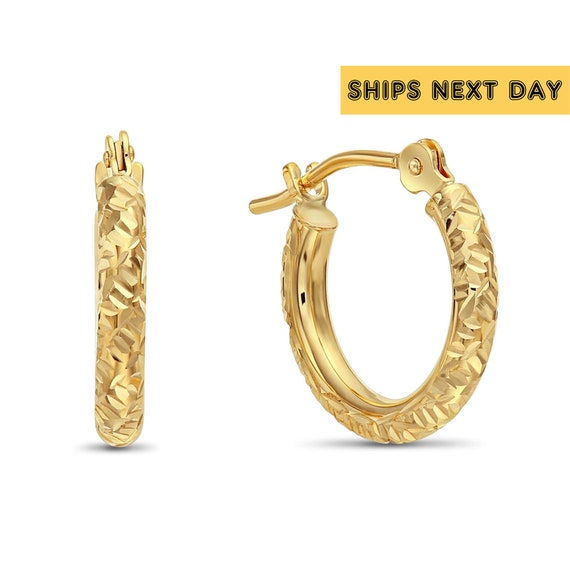 Small fancy cheap gold earrings