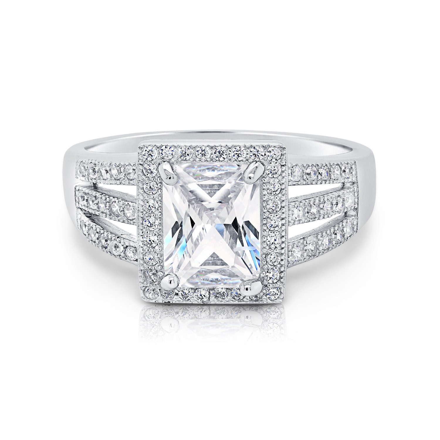 Princess cut cheap cocktail rings