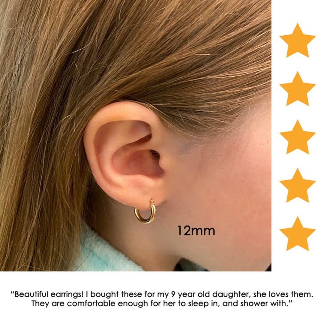 Rachel Glauber Kids/teens 14k Gold Plated with Cubic Zirconia & Magenta-Red  Enamel Halo Heart Dangle Charm Hoop Earrings | CoolSprings Galleria