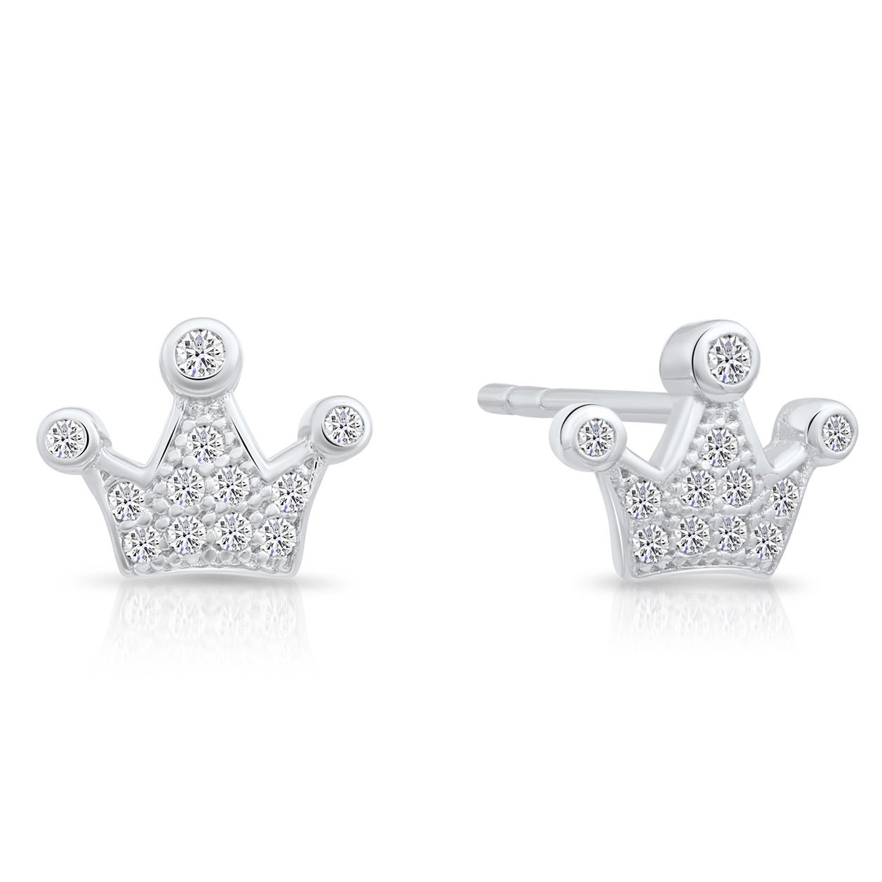 Pandora Clear Sparkling Crown Stud Earrings 298311CZ | Francis & Gaye  Jewellers