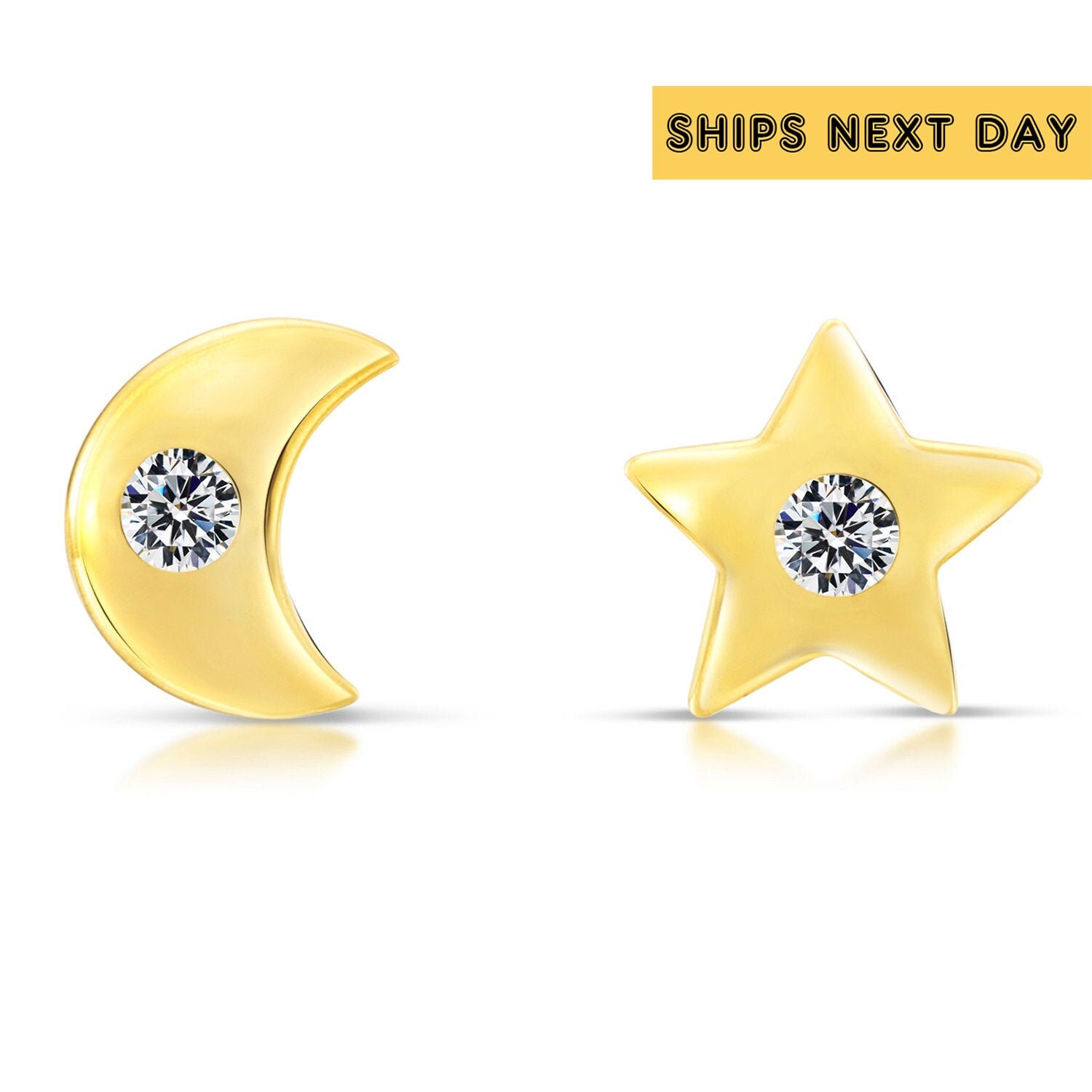 ★MIDNIGHT MOMENT.★ rectangle mini earring gold Shop the Midnight Drop Diamante Hoop Earrings Gold