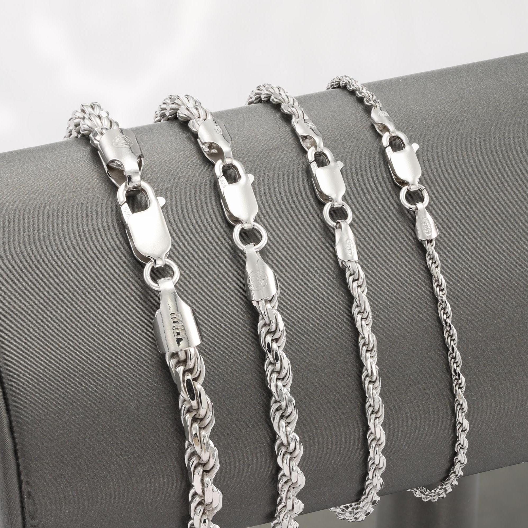 Tuscany Silver Bracciale/Collana Catena Rolo In Argento 925, 6.5 Mm, Unisex, Regalo Con Astuccio - 3