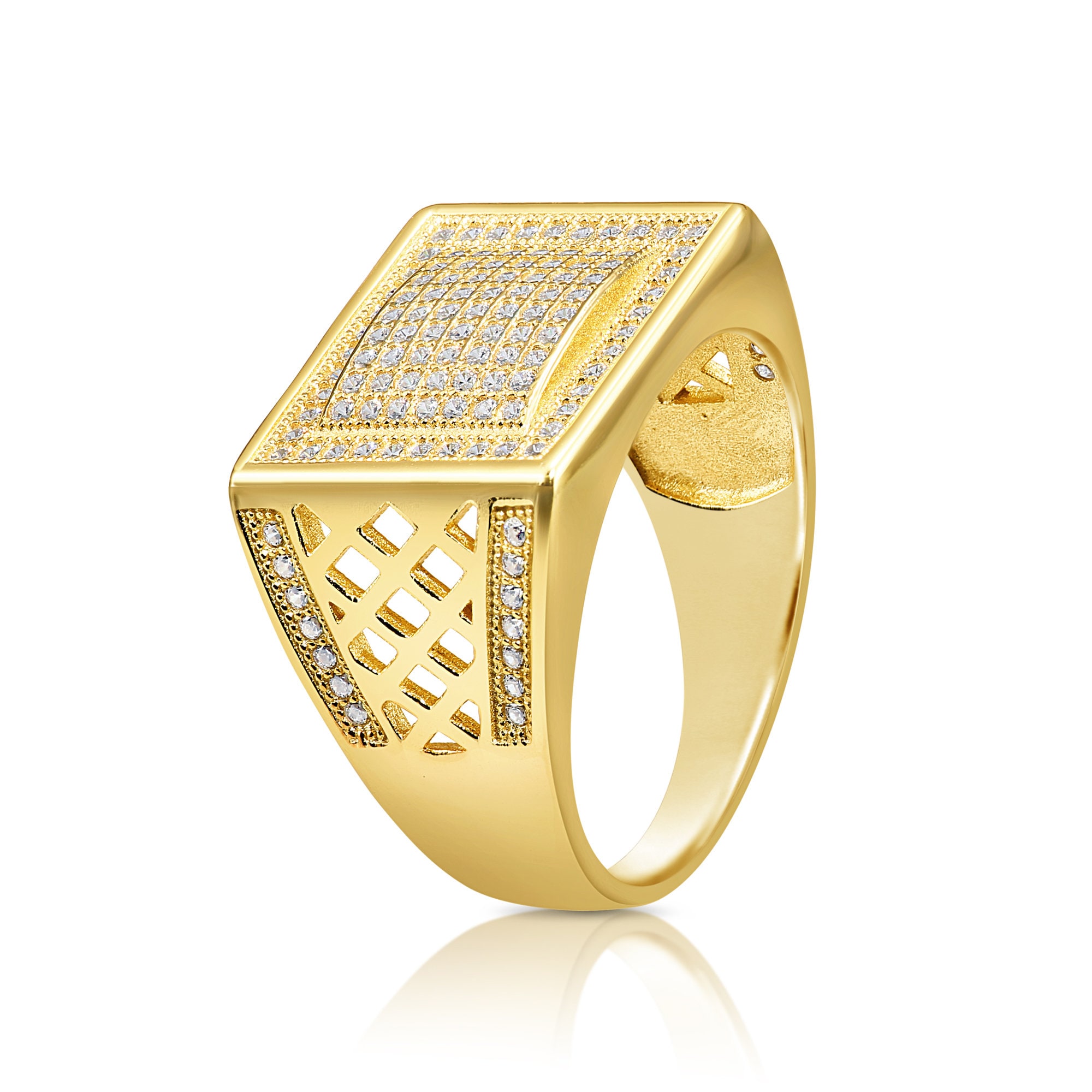 Urban Fusion Men's Gold-plated & Sterling Silver Hip Hop