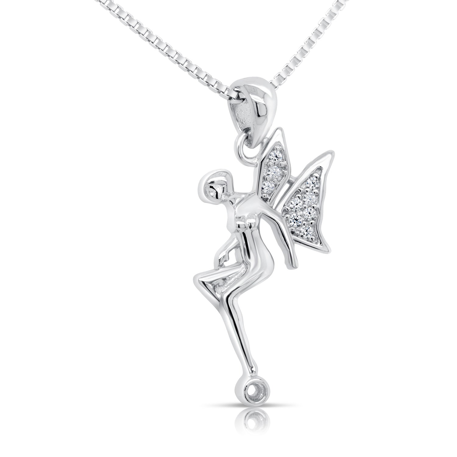 Fairy Charm Necklace in Sterling Silver
