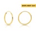 see more listings in the 14K Gold Hoop Earrings section