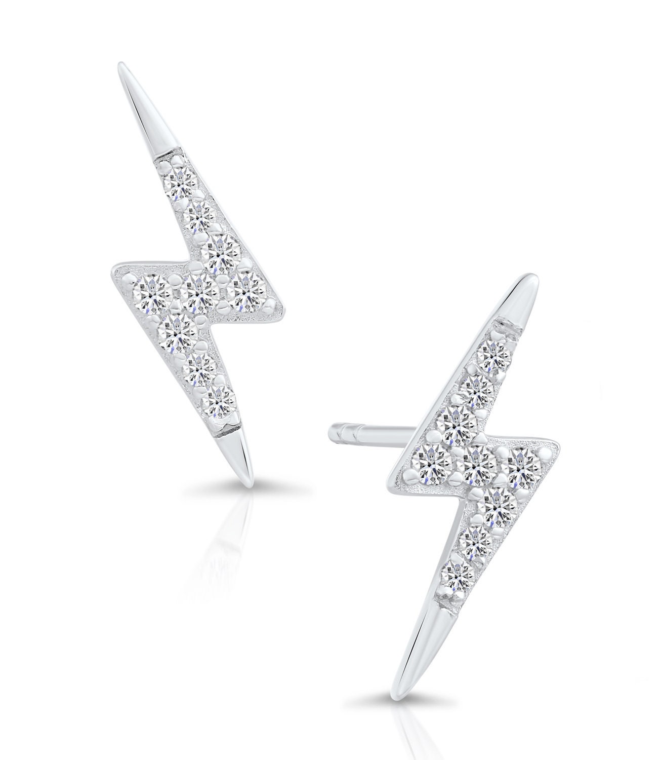 Orecchino A Perno Lightning Bolt In Argento Sterling