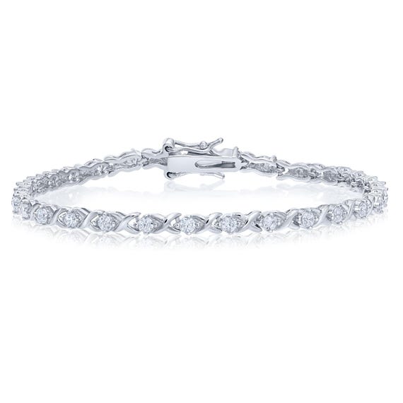 Luxury Tennis Bracelet 【3mm / SILVER】 Luxury Tennis Bracelet 【3mm / SILVER】 | Glitter