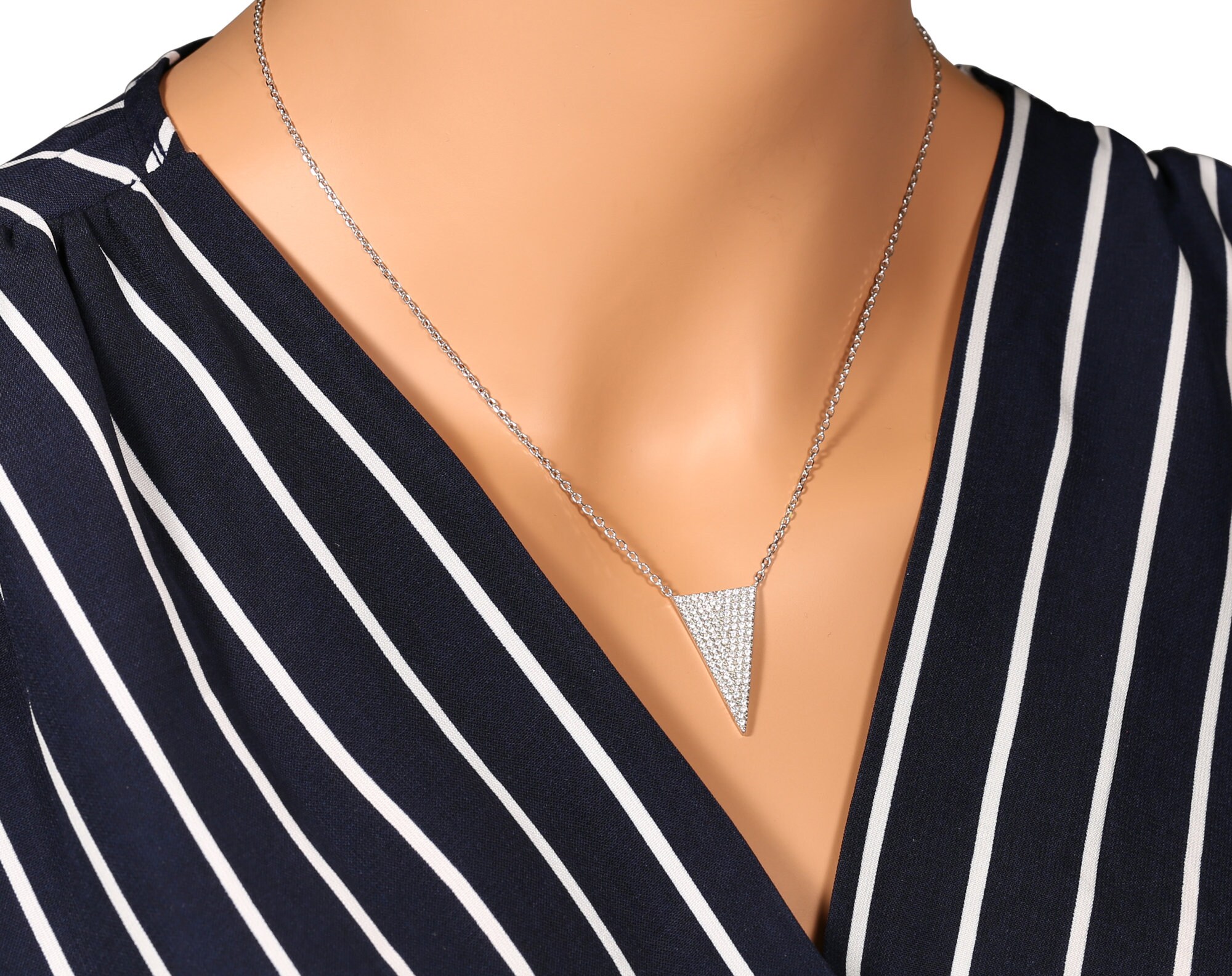 Collana in argento sterling 925 Catena da 18 pollici Ciondolo