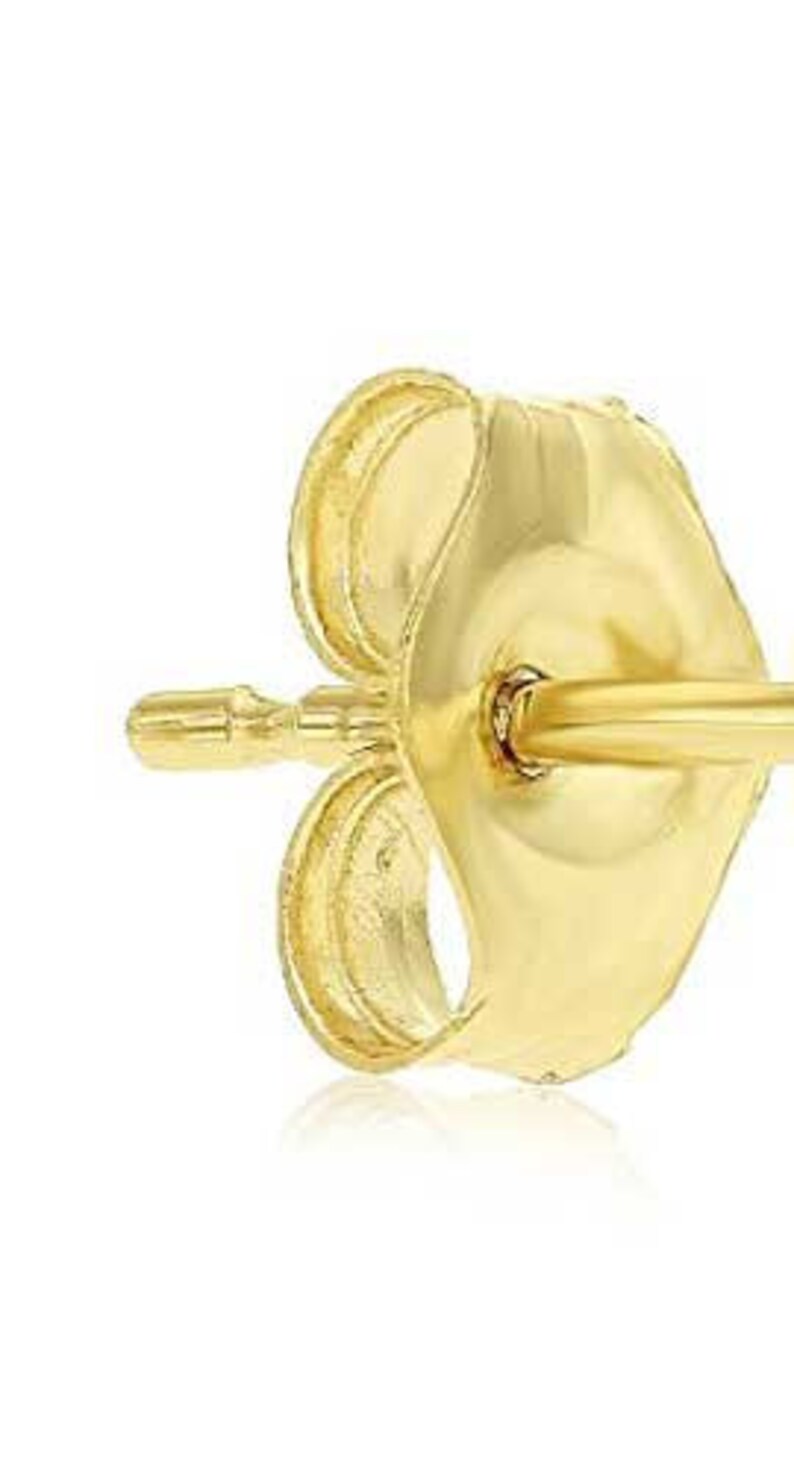Handmade Love Knots 14k Gold Diamond Cut Love Knot Stud Earrings 9mm