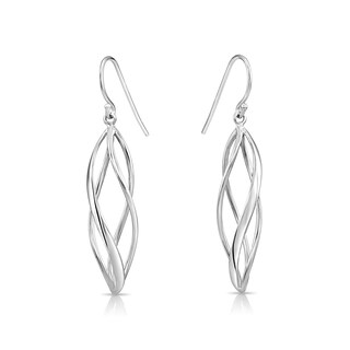 Orecchini A Cerchio Intrecciati In Argento Sterling 925 | Modello Rotondo Leggero Per Donne E Ragazze | Ipoallergenici