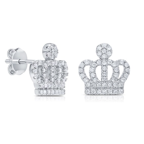 Orecchini A Bottone In Argento 925 Per Bambina E Donna, Fiore Con Zircone, Rosa Oro E Argento, Ipoallergenici - Regalo