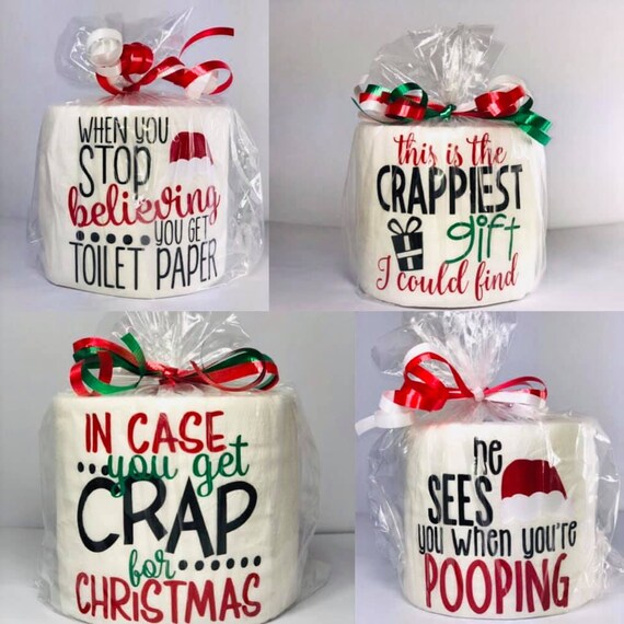 Christmas Toilet Paper Gag Gift White Elephant Gift Holiday Gift Toilet Paper Secret Santa Toilet Paper Funny Toilet Paper