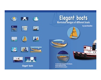 Livre modèles de vitraux - Élégant bateau