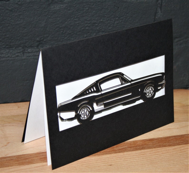 Wishes Card Mustang Car - Etsy