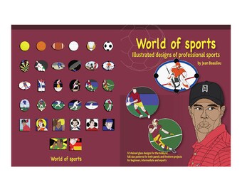 Stained glass pattern book - Professional sports