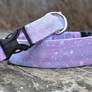 Collar de perro Daydream I Collar de perro Galaxy l Collar de perro Galaxy pastel l Collar de perro Martingale con hebilla l Collar de perro Woodland