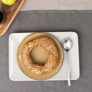 Linen Placemats Set in Grey. Linen placemats. Set of 2 linen placemats Various Color. Linen Placemats For Table Decor.