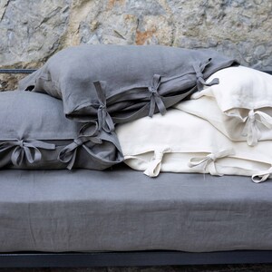 Stonewashed Linen Pillowcase. Decorative pillow case, Cushion Cover, Standart,King,Queen,Deco Pillowcase.
