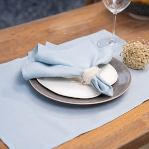 Linen Placemats. Set of 2 linen placemats in White Color. Linen Placemat s For Table Decor.