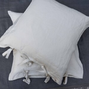 Stonewashed Linen Pillowcase. Decorative pillow case, Cushion Cover, Standart,King,Queen,Deco Pillowcase. image 5