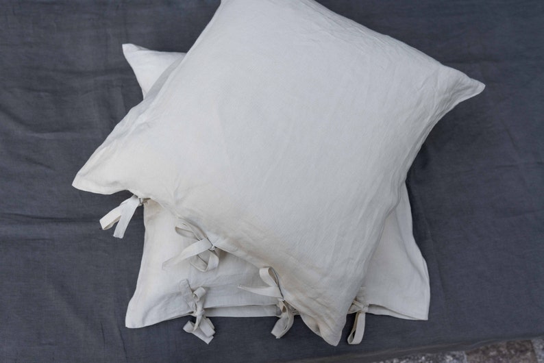 Stonewashed Linen Pillowcase. Decorative pillow case, Cushion Cover, Standart,King,Queen,Deco Pillowcase. image 5