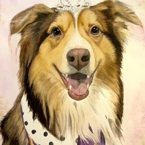 Custom Watercolor Pet Portrait: Handmade Pet Painting Gift