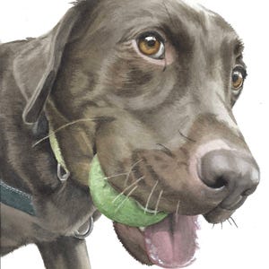 Custom Watercolor Pet Portrait: Handmade Dog Painting Gift