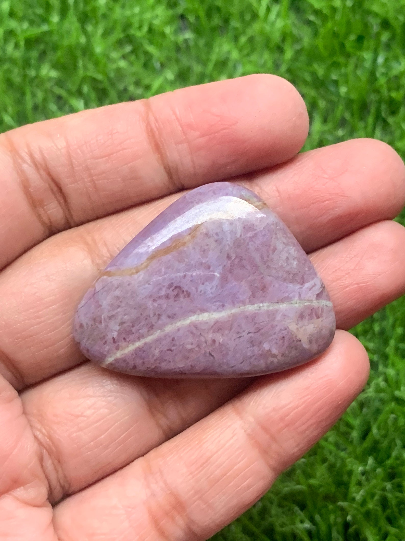 Beautiful Natural Lavender Jade Cabochon 56 carat 36x27x6 Etsy