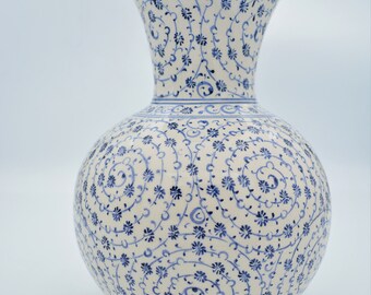25 cm Turkish ceramic vase blue and white vases 10 inches handmade ceramic vases