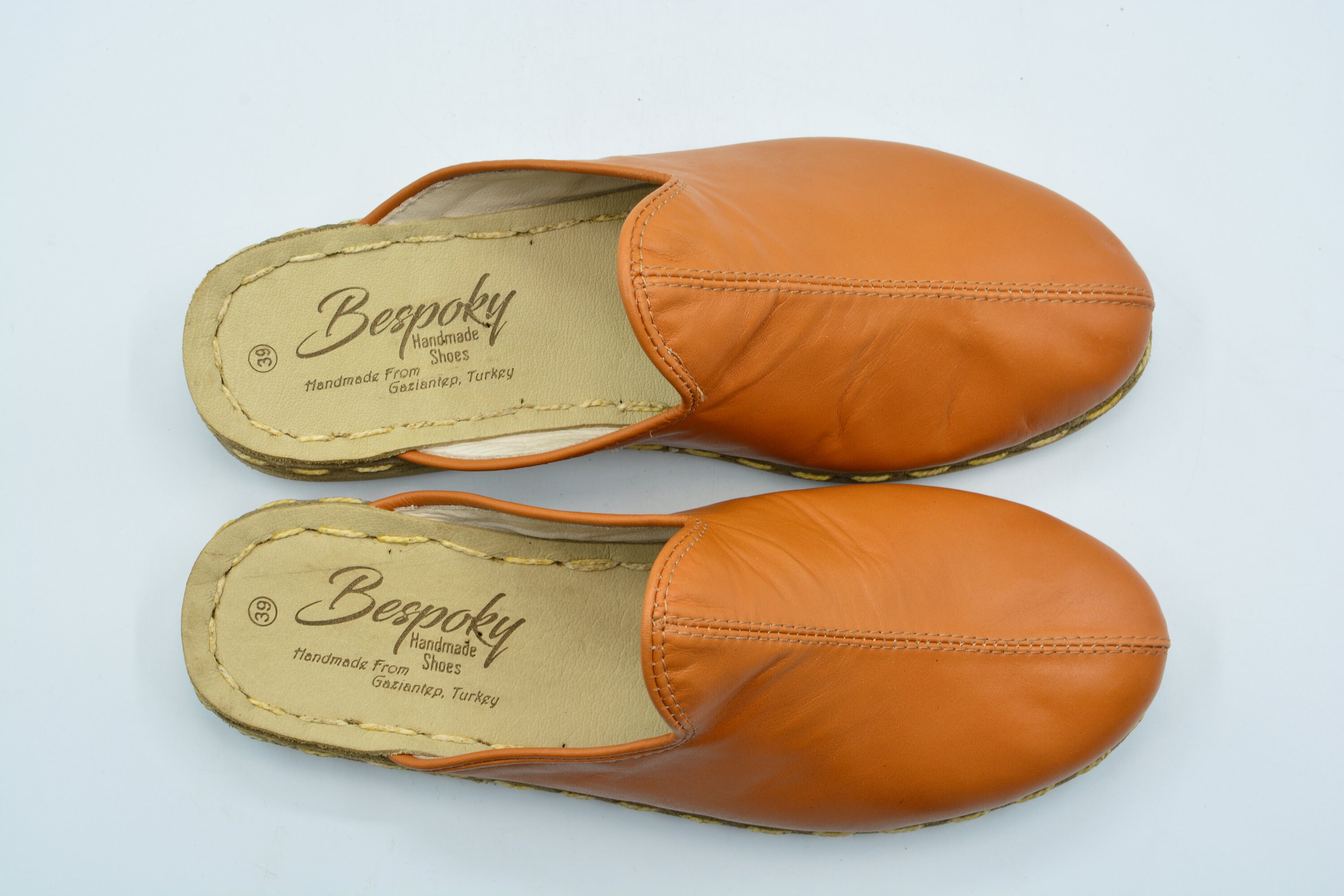tan color slippers