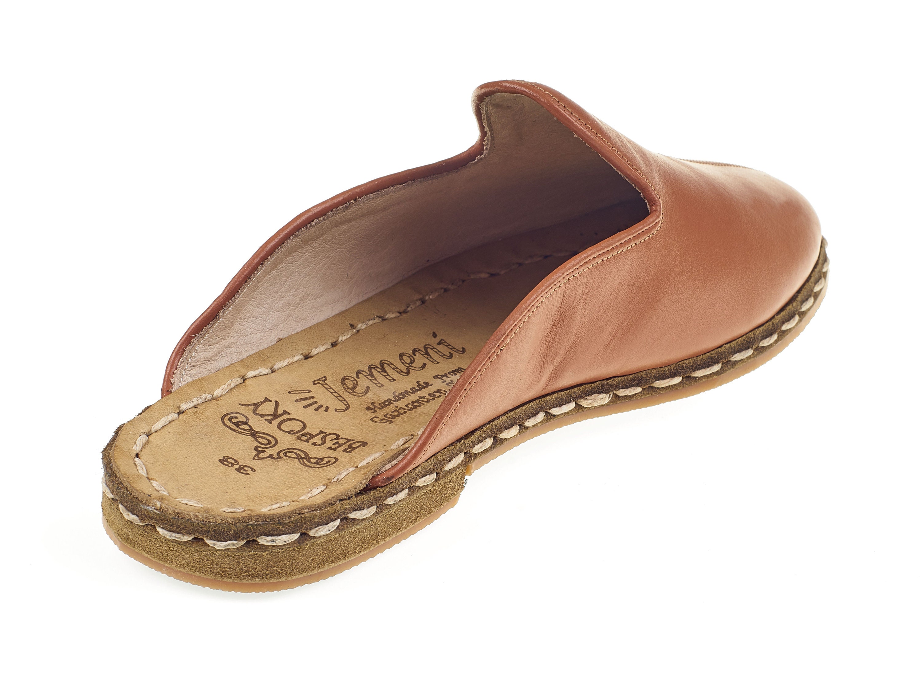 ladies tan slippers