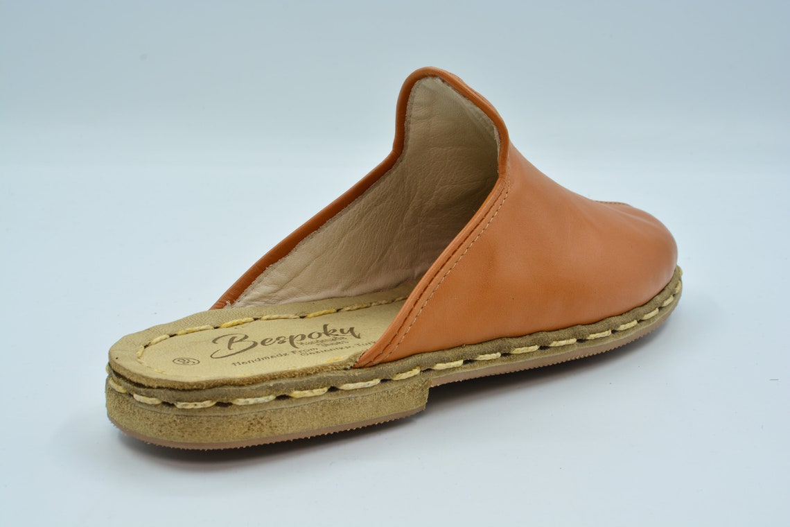 tan color slippers