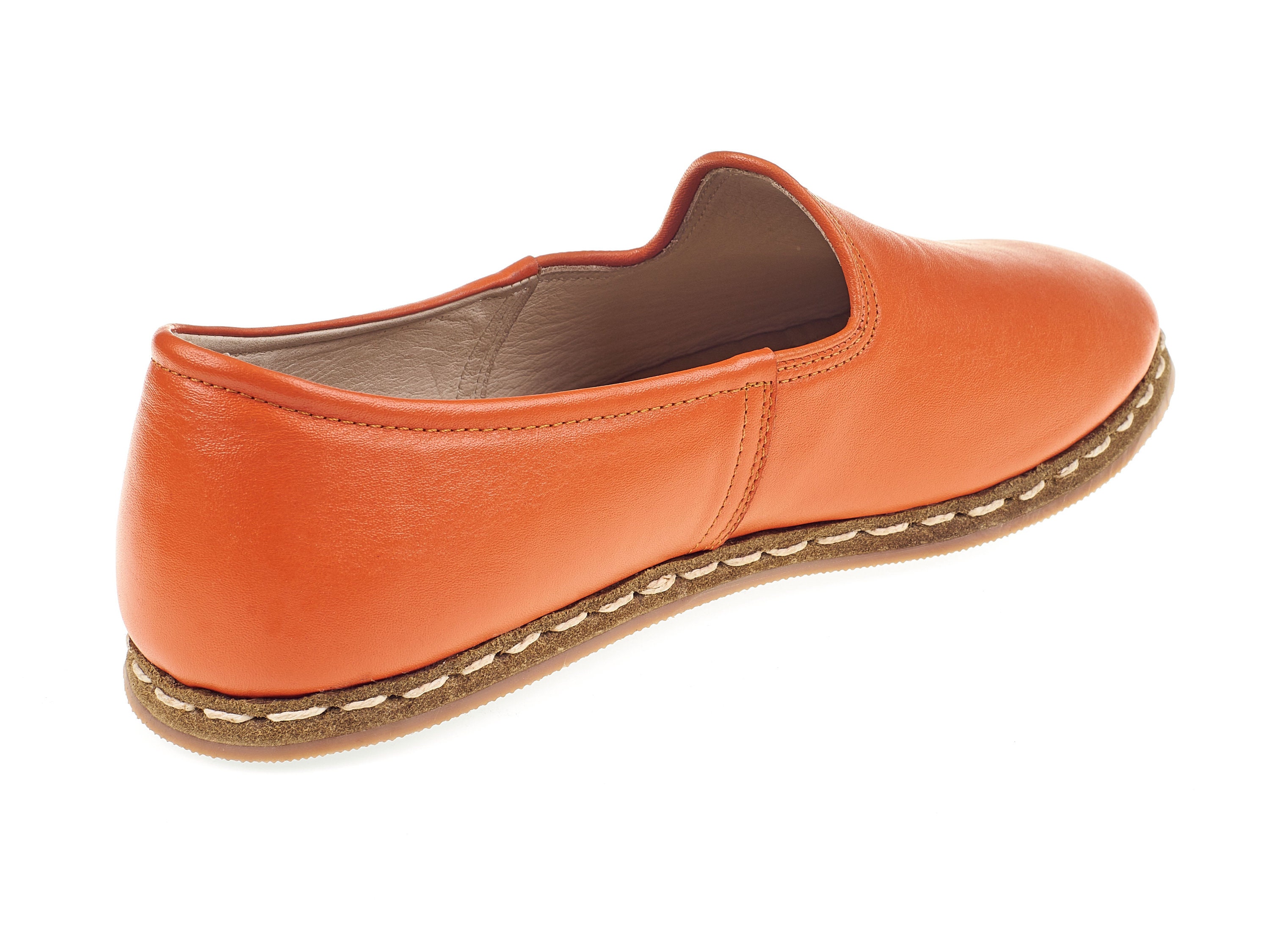 orange and tan shoes