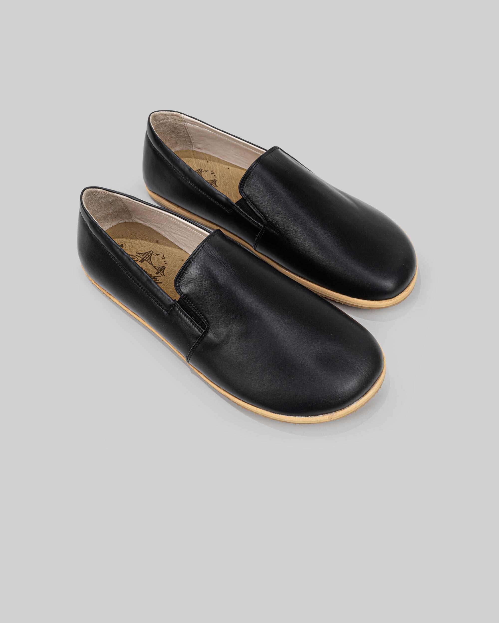 Leather Barefoot Shoes Men - Wide Toe Box Zero Drop, Slow  display picture 1