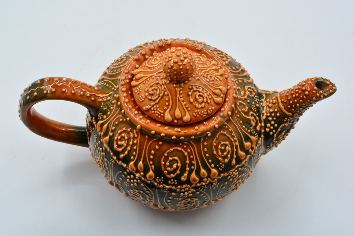 Turkish Ceramic Tea Pot Ceramic Tea Pot Turkish Ceramic Tea Etsy